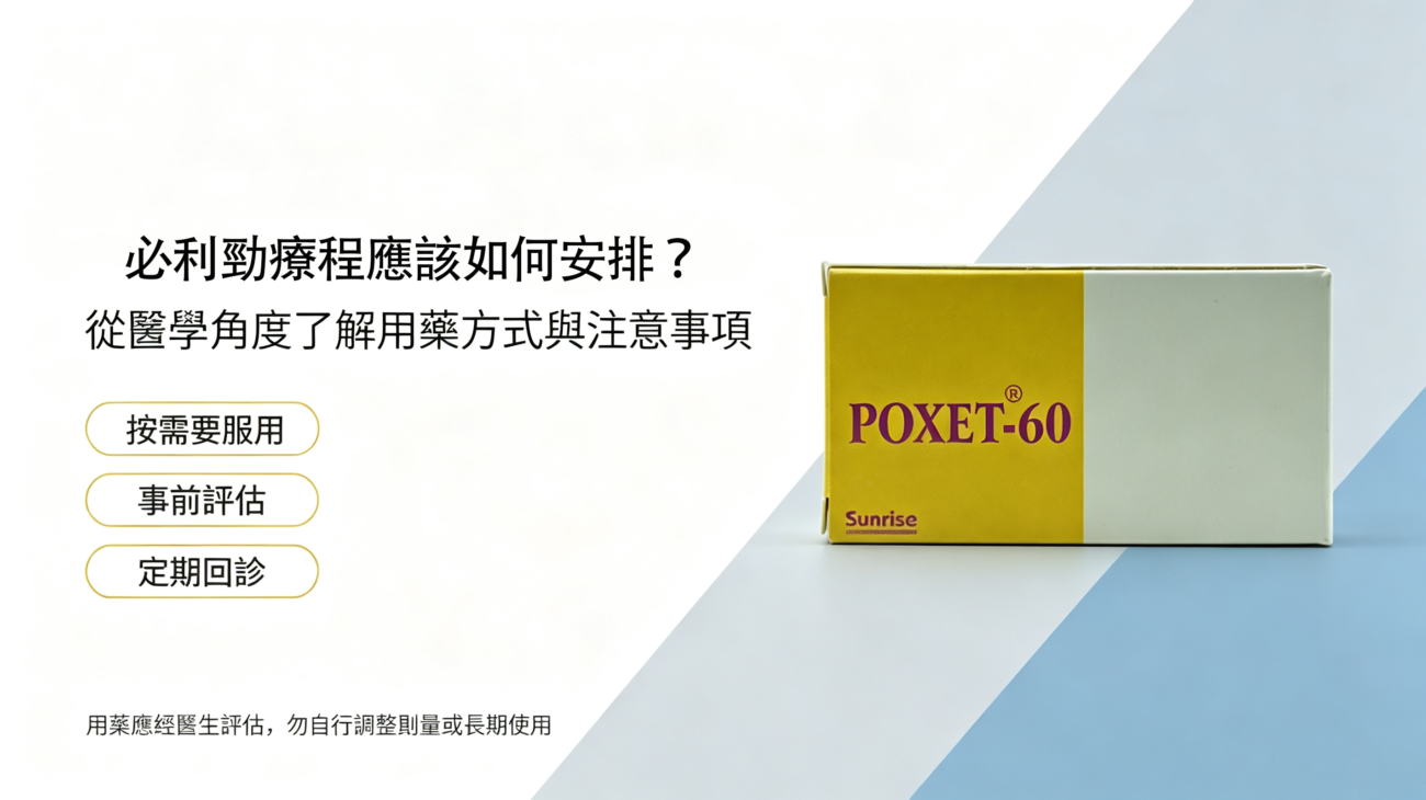 必利勁療程應該如何安排