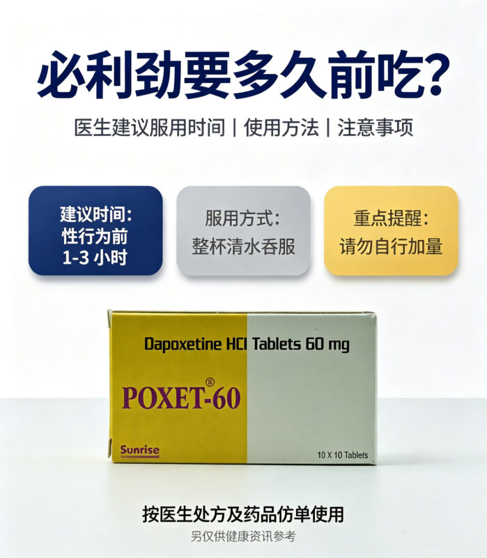 必利勁要多久前吃