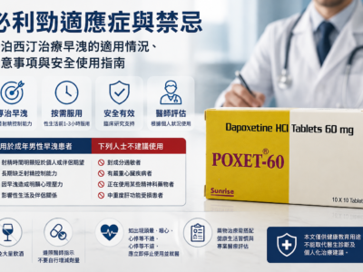 必利勁適應症與禁忌