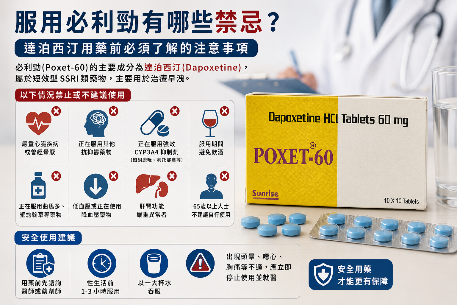 服用必利勁有哪些禁忌